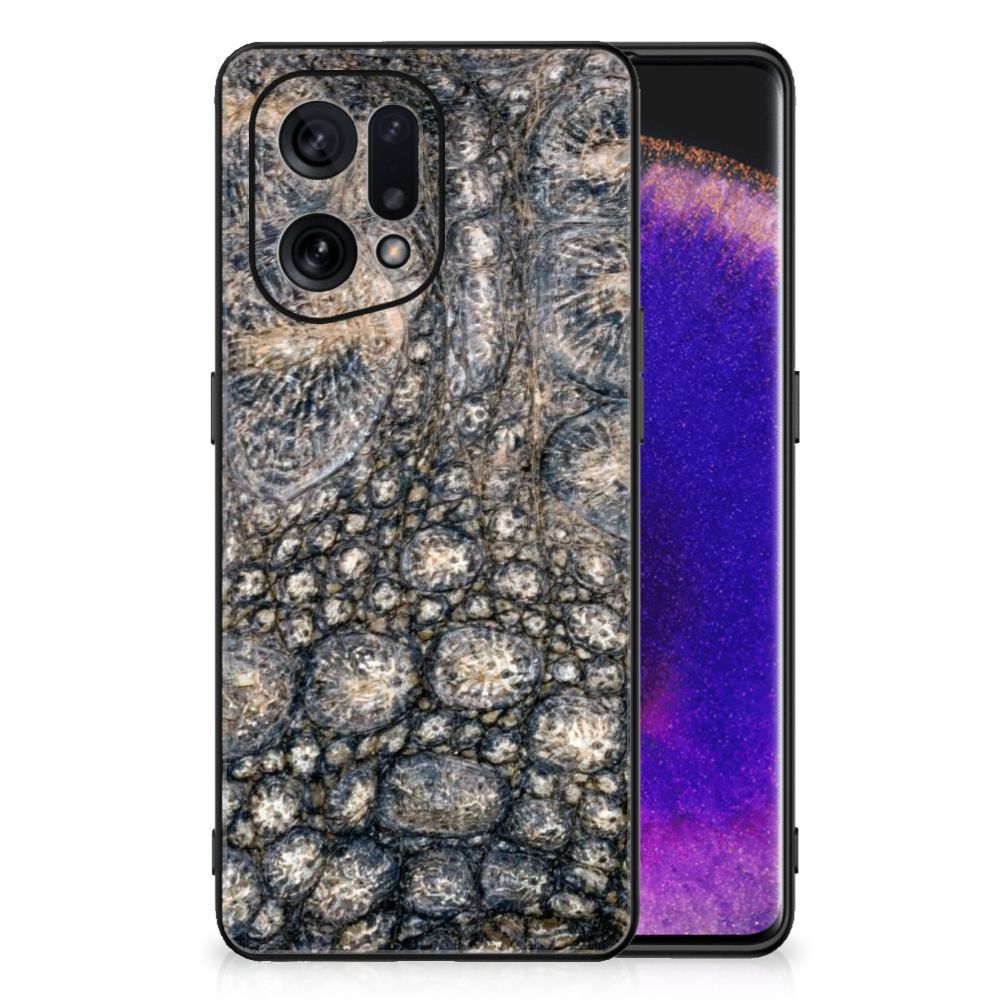 OPPO Find X5 Dierenprint Telefoonhoesje Krokodillenprint