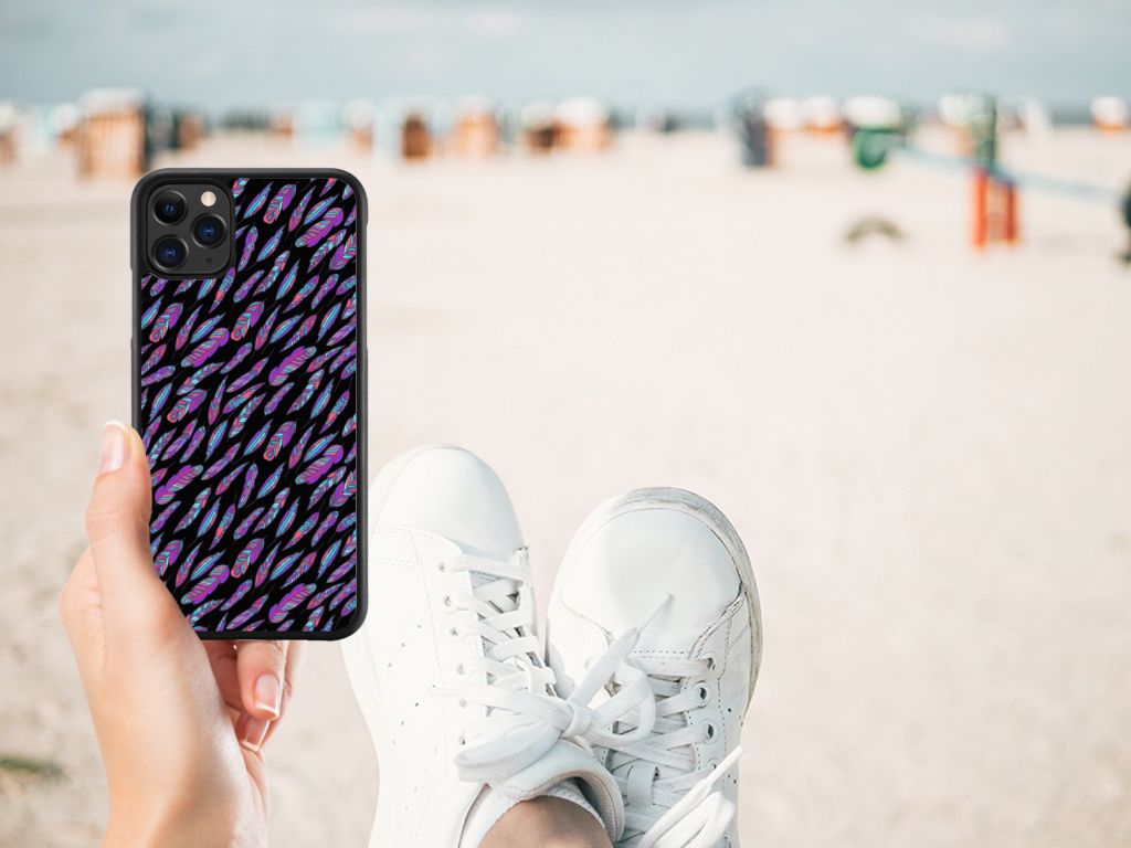 Apple iPhone 11 Pro Max Bumper Case Feathers Color B2C Telecom