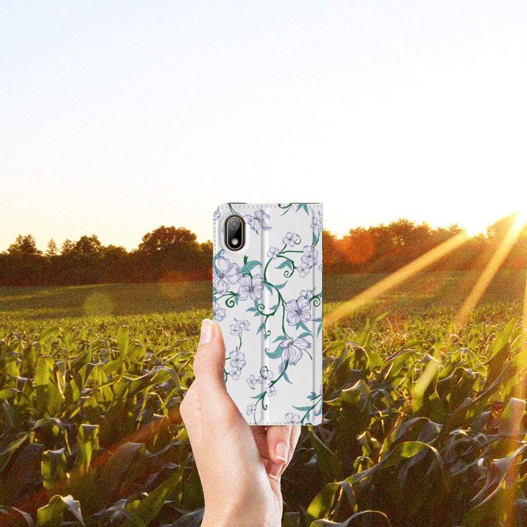 Huawei Y5 (2019) Uniek Smart Cover Blossom White - B2C Telecom