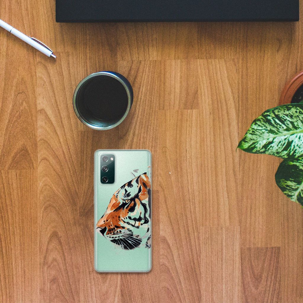 Hoesje maken Samsung Galaxy S20 FE Watercolor Tiger B2C Telecom