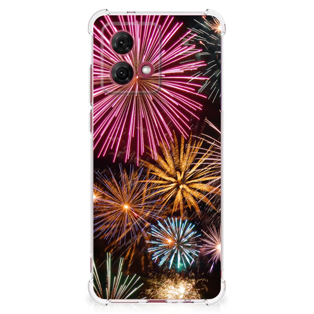 Motorola Moto G84 Anti Shock Bumper Case Vuurwerk