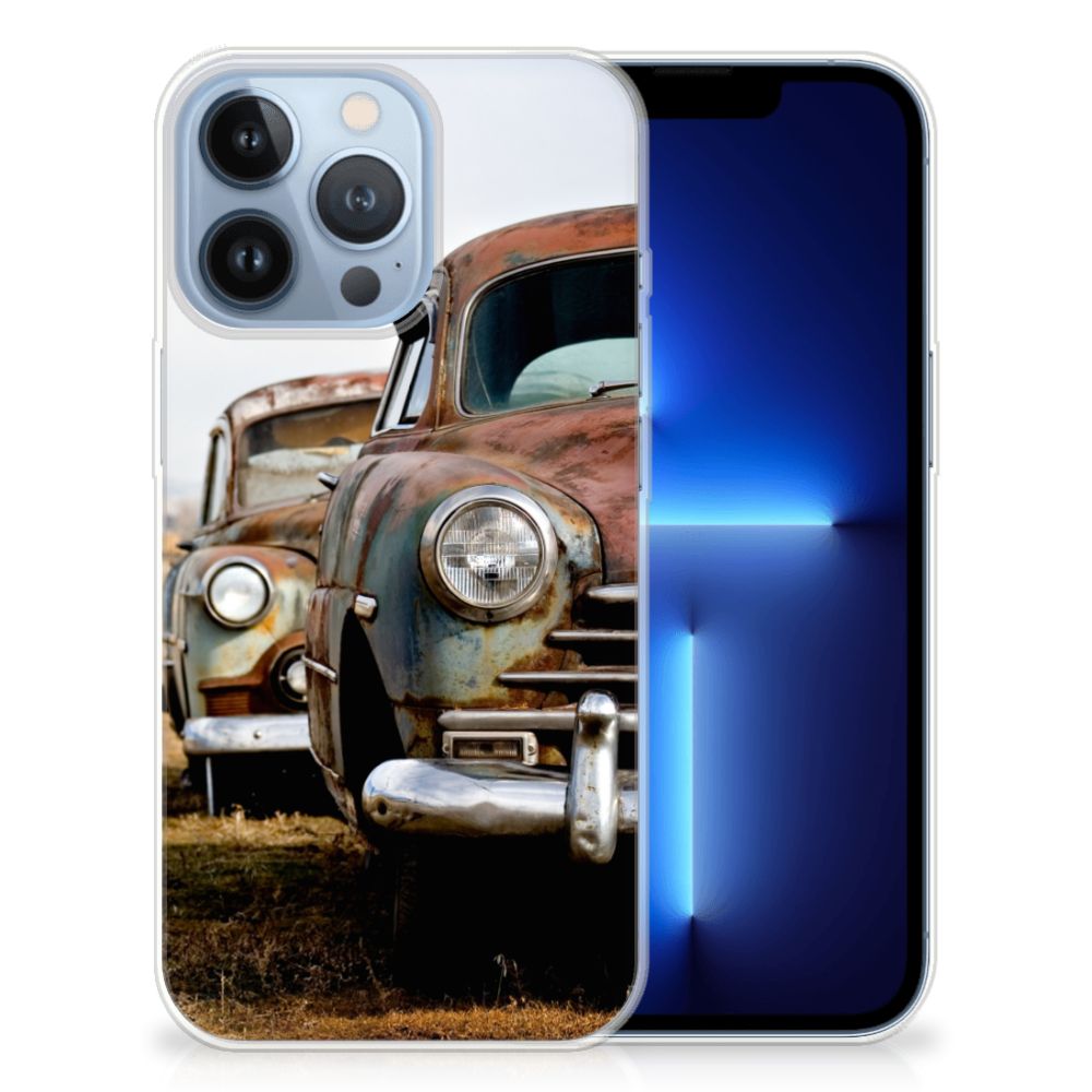 Apple iPhone 13 Pro Siliconen Hoesje met foto Vintage Auto B2C Telecom