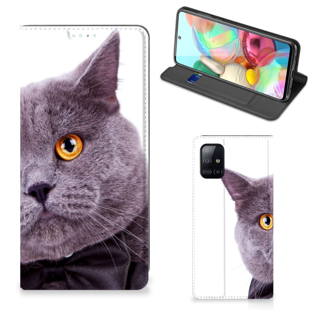 Samsung Galaxy A71 Hoesje maken Kat - B2C Telecom