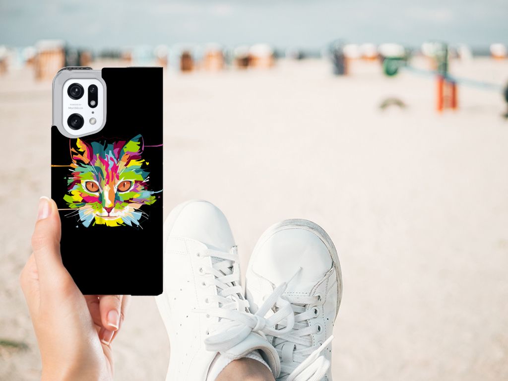OPPO Find X5 Pro Magnet Case Cat Color - B2C Telecom