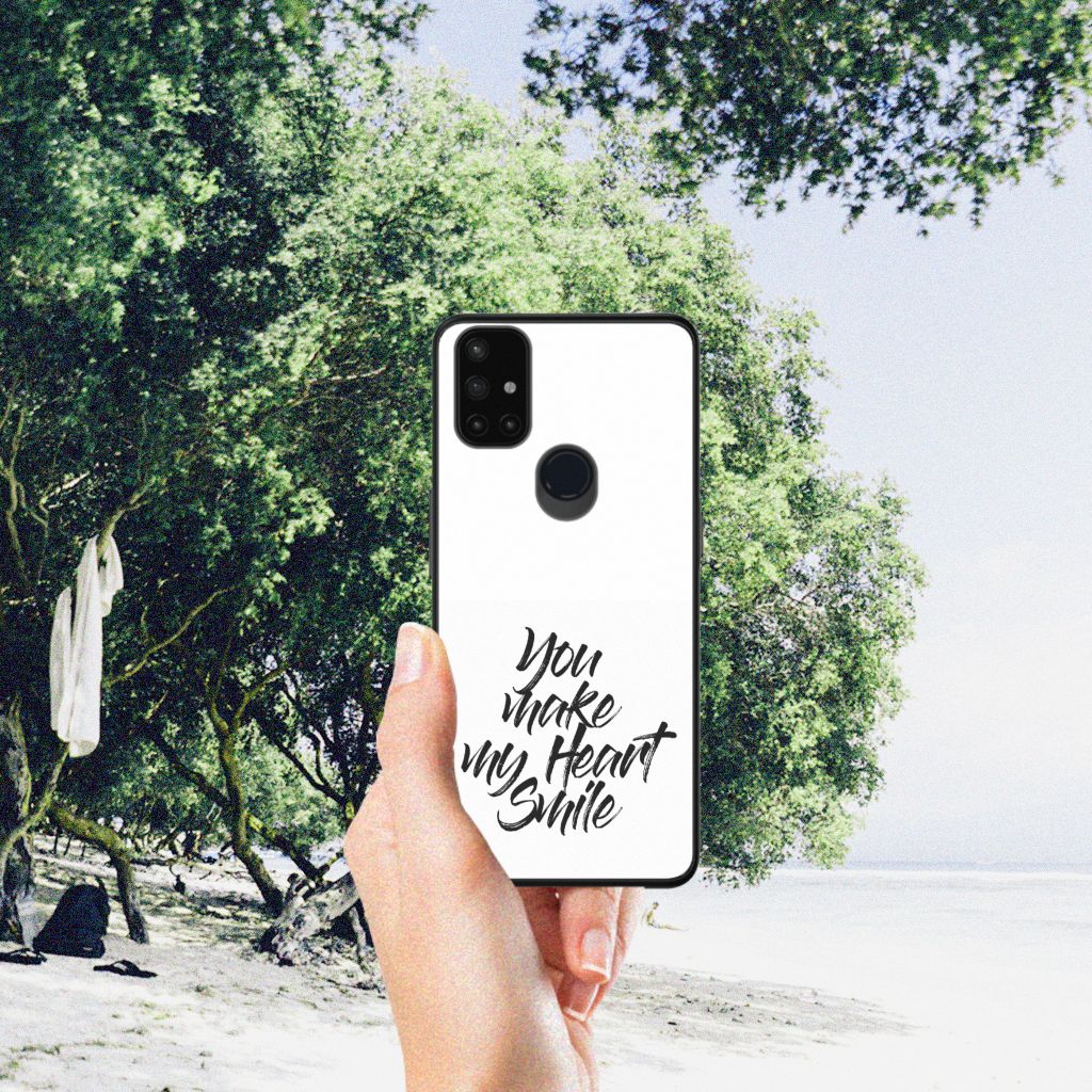 OnePlus Nord N10 5G Telefoon Hoesje met tekst Heart Smile B2C Telecom