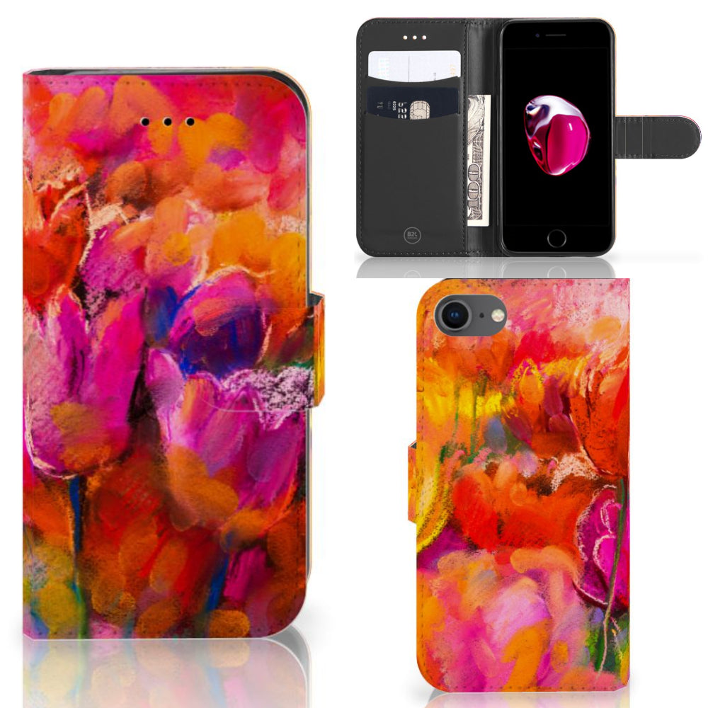 Hoesje iPhone 7 | 8 | SE (2020) | SE (2022) Tulips