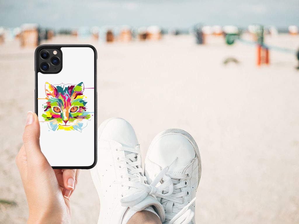 Apple iPhone 11 Pro Max Bumper Hoesje Cat Color B2C Telecom
