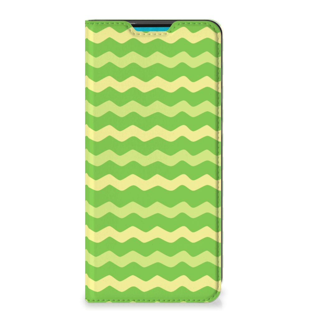 Samsung Galaxy A73 Hoesje met Magneet Waves Green - B2C Telecom