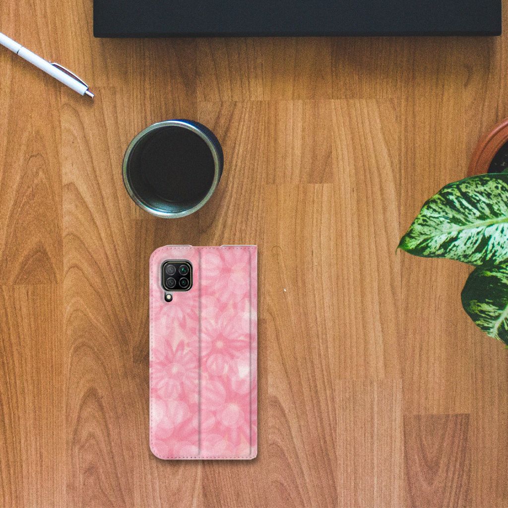 Huawei P40 Lite Smart Cover Spring Flowers - B2C Telecom