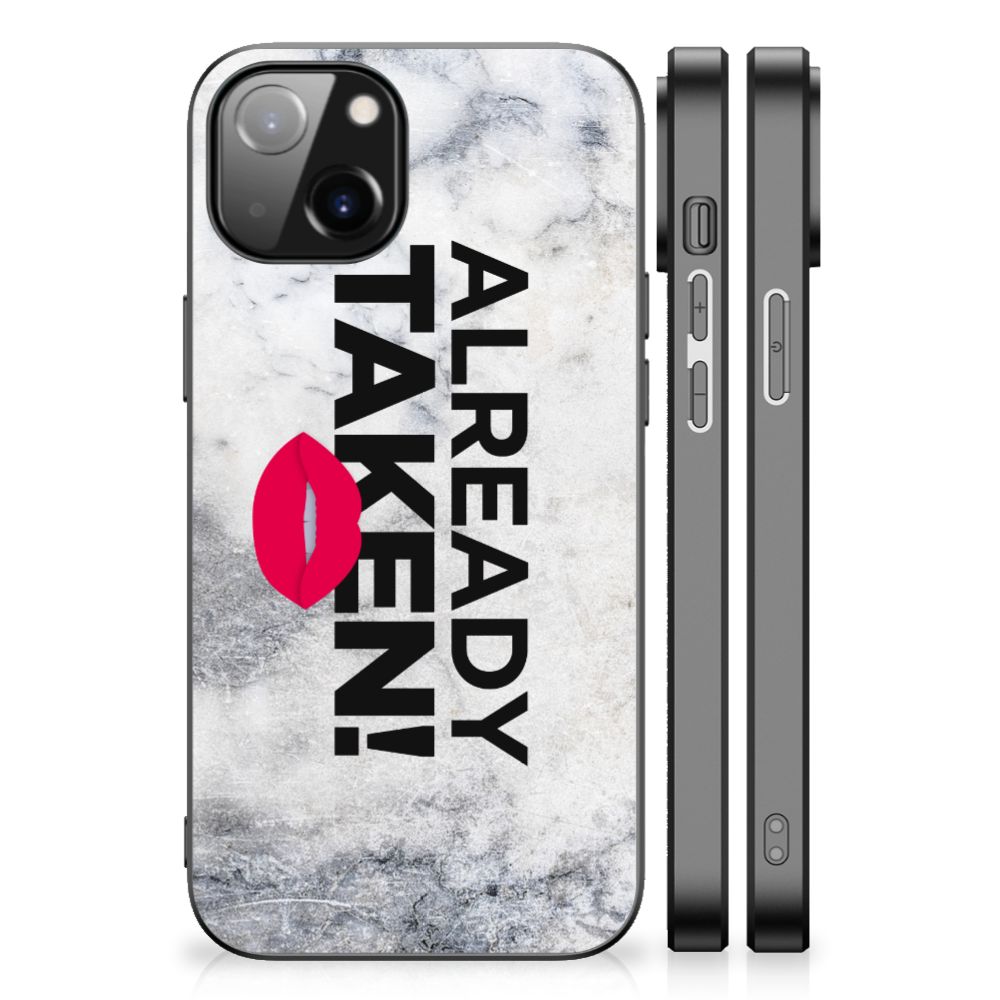 Apple iPhone 13 | iPhone 14 Telefoon Hoesje met tekst Already Taken White