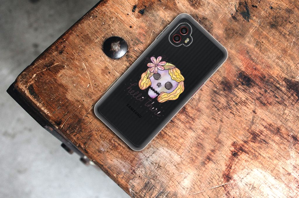 Silicone Back Case Samsung Galaxy Xcover 6 Pro Boho Skull B2C Telecom