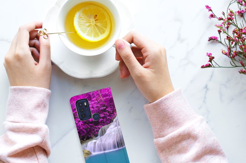 Motorola Moto G60s Book Cover Waterval - B2C Telecom