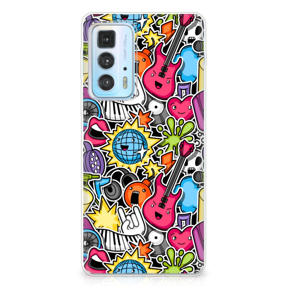 Motorola Edge 20 Pro Silicone Back Cover Punk Rock
