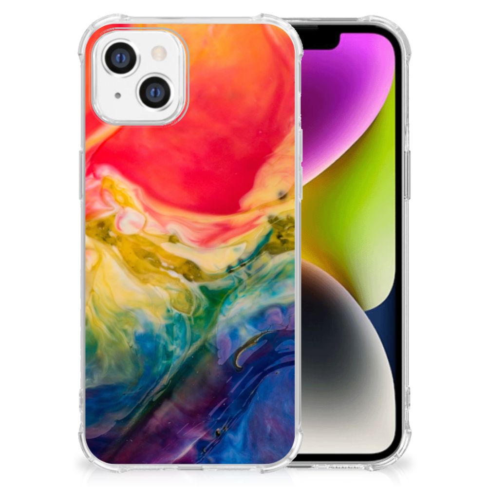 Back Cover iPhone 14 Watercolor Dark