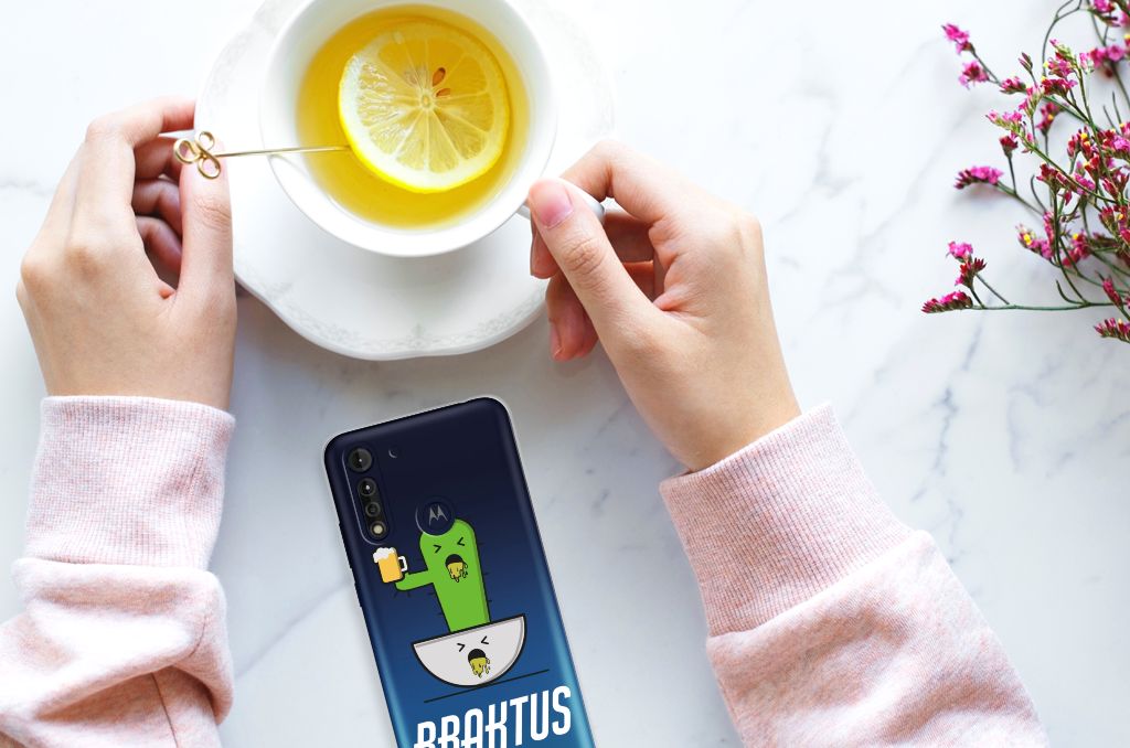 Motorola Moto G8 Power Lite Telefoonhoesje met Naam Braktus B2C Telecom
