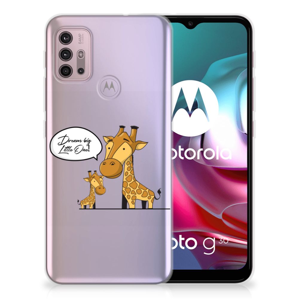 Motorola Moto G30 | G10 Telefoonhoesje met Naam Giraffe B2C Telecom
