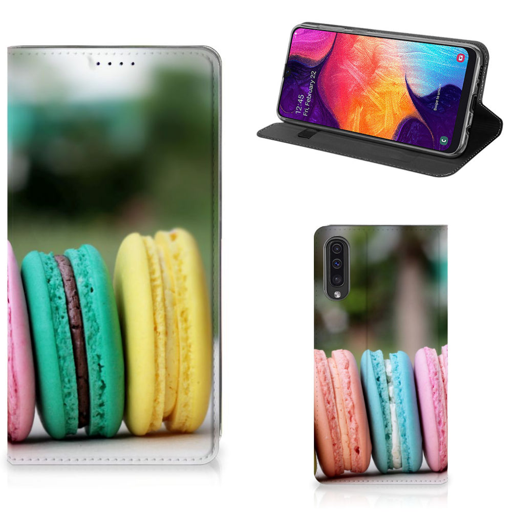 Samsung Galaxy A50 Flip Style Cover Macarons