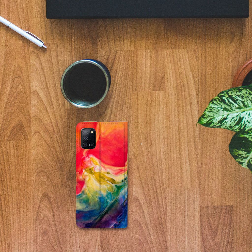 Bookcase Samsung Galaxy A31 Watercolor Dark - B2C Telecom