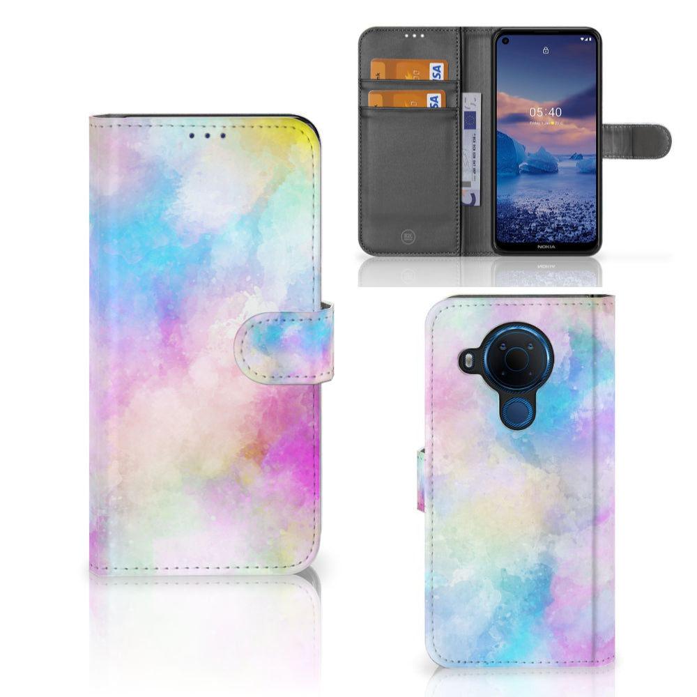 Hoesje Nokia 5.4 Watercolor Light