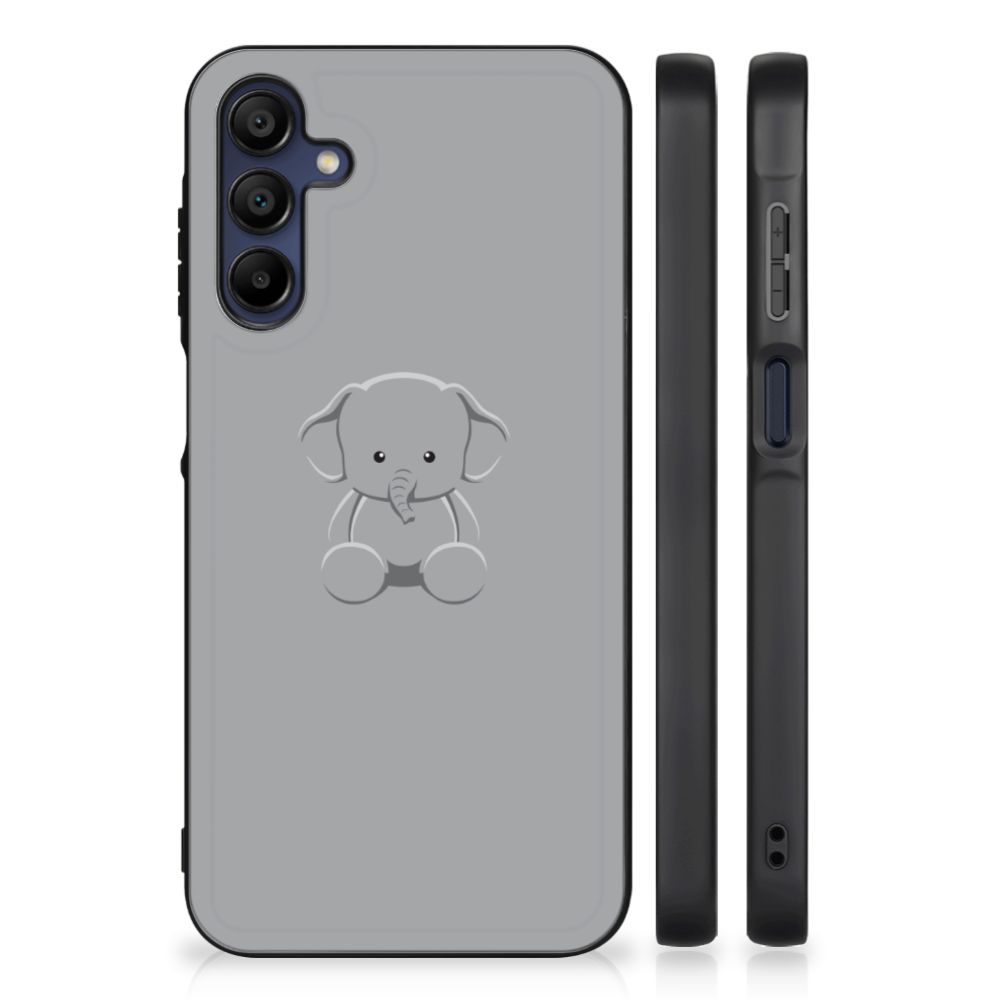Samsung Galaxy A15 Hoesje Grijs Baby Olifant