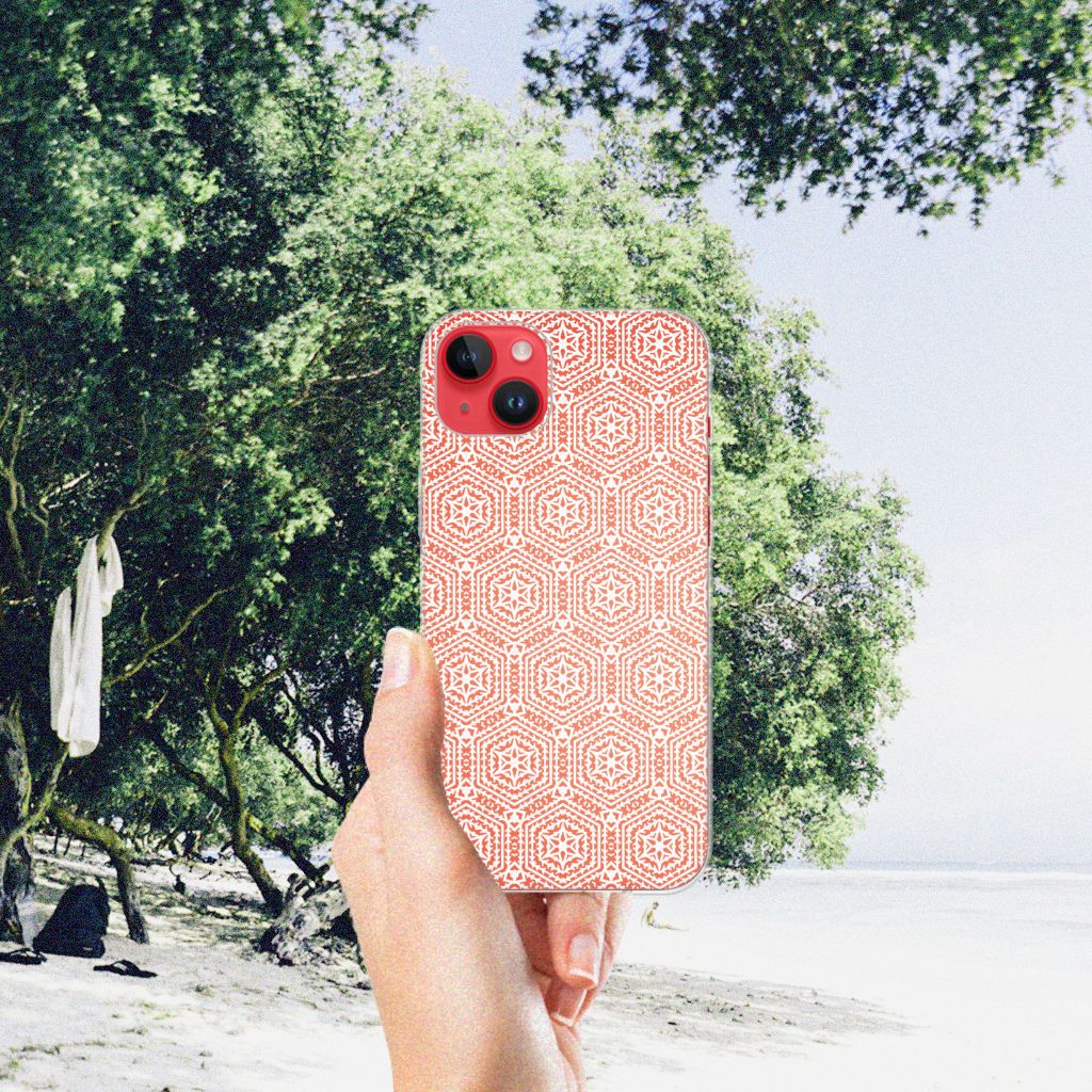 iPhone 14 Plus TPU bumper Pattern Orange B2C Telecom