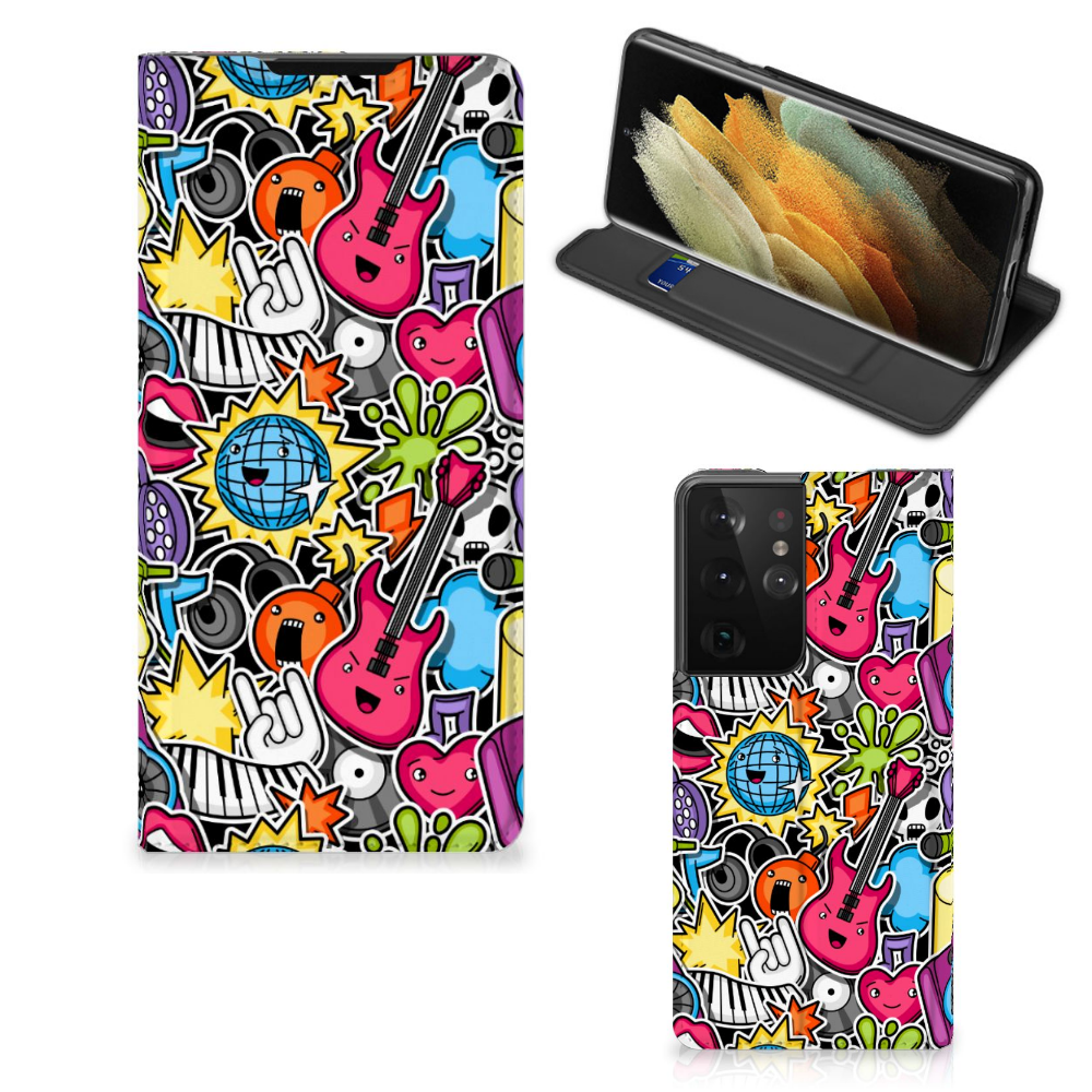 Samsung Galaxy S21 Ultra Hippe Standcase Punk Rock - B2C Telecom