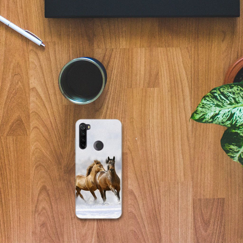 Xiaomi Redmi Note 8T TPU Hoesje Paarden B2C Telecom