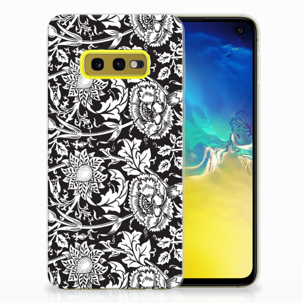 Samsung Galaxy S10e TPU Case Black Flowers