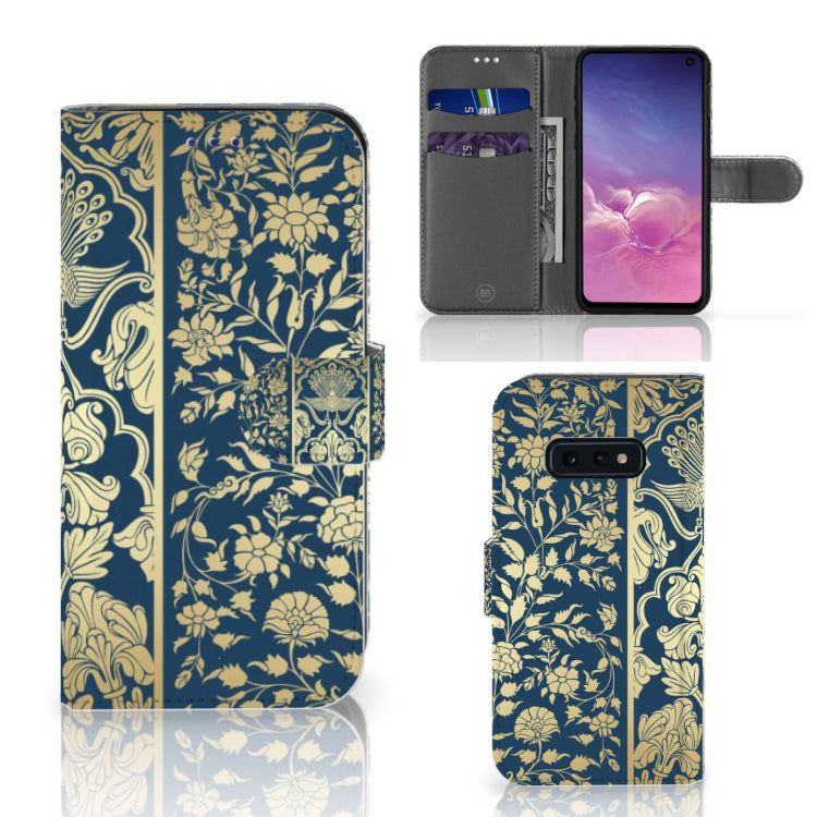 Samsung Galaxy S10e Hoesje Beige Flowers