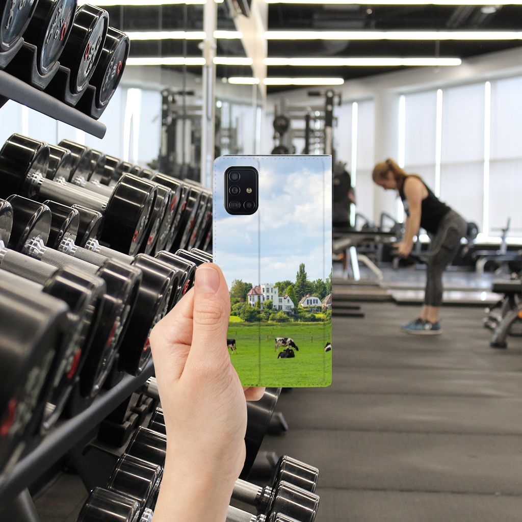 Samsung Galaxy A51 Hoesje maken Koeien - B2C Telecom