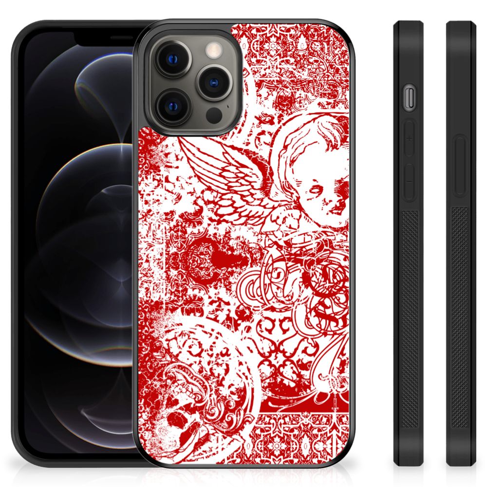 Mobiel Case iPhone 12 Pro Max Angel Skull Rood B2C Telecom
