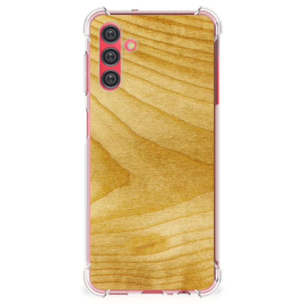 Samsung Galaxy A13 5G | A04s Stevig Telefoonhoesje Licht Hout