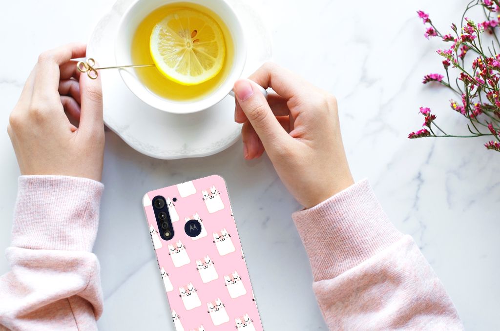 Motorola Moto G8 Power Lite TPU Hoesje Sleeping Cats B2C Telecom