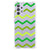 Samsung Galaxy A32 4G | A32 5G Enterprise Editie Doorzichtige Silicone Hoesje Zigzag Groen B2C Telecom