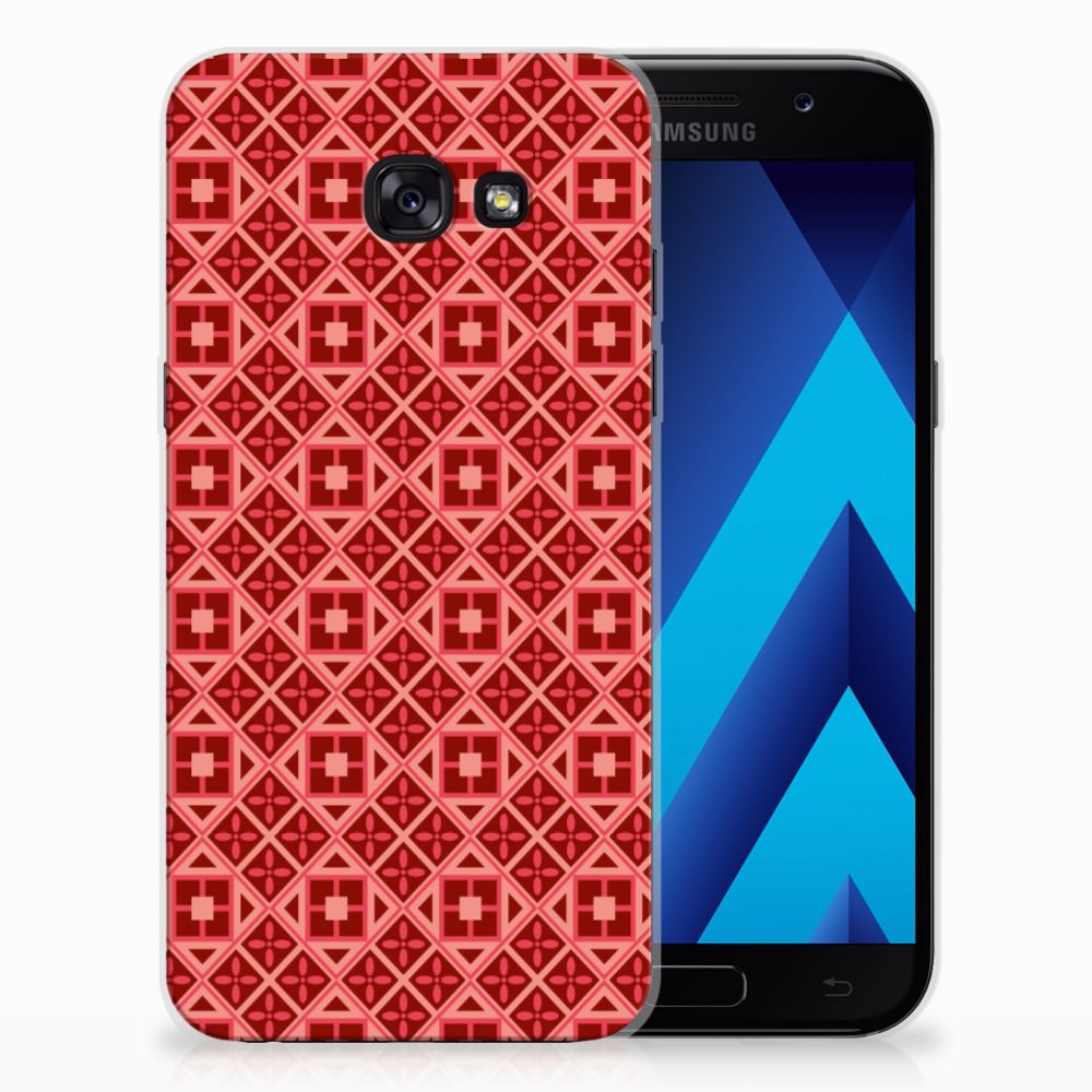 Samsung Galaxy A5 2017 TPU bumper Batik Rood