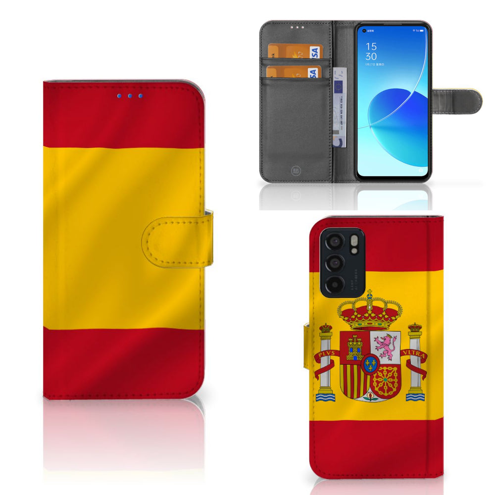 OPPO Reno6 5G Bookstyle Case Spanje