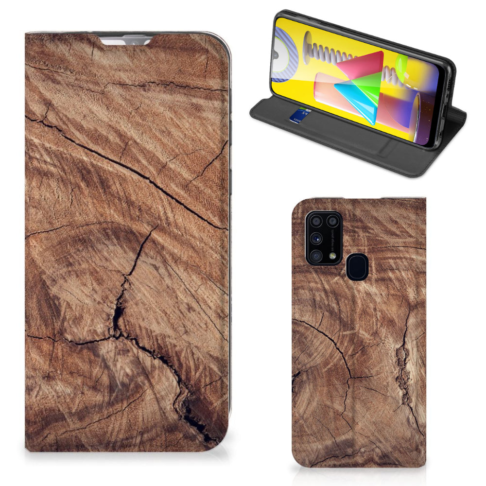 Samsung Galaxy M31 Book Wallet Case Tree Trunk