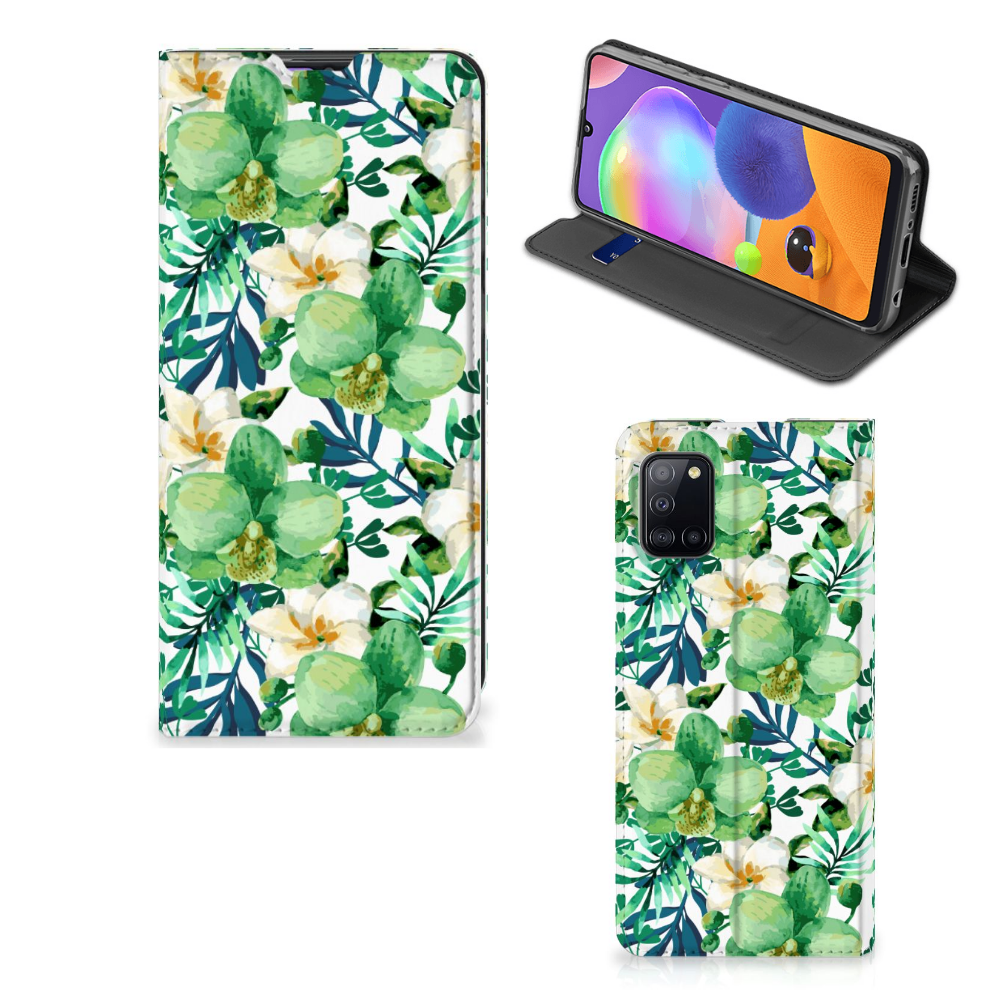 Samsung Galaxy A31 Smart Cover Orchidee Groen - B2C Telecom