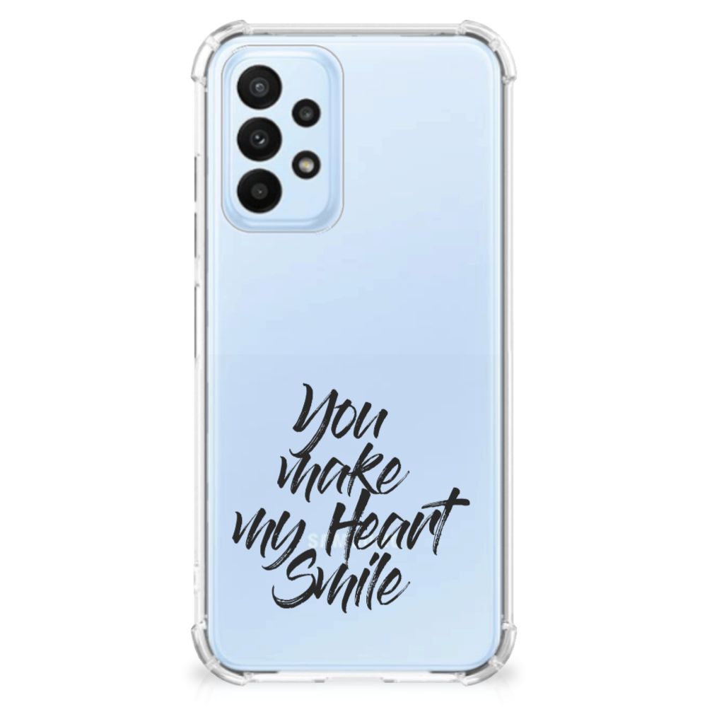 Samsung Galaxy A23 Telefoonhoesje met tekst Heart Smile - B2C Telecom