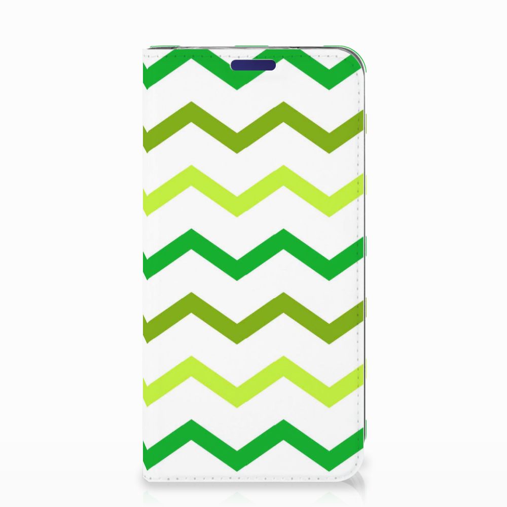 Samsung Galaxy S10e Hoesje met Magneet Zigzag Groen