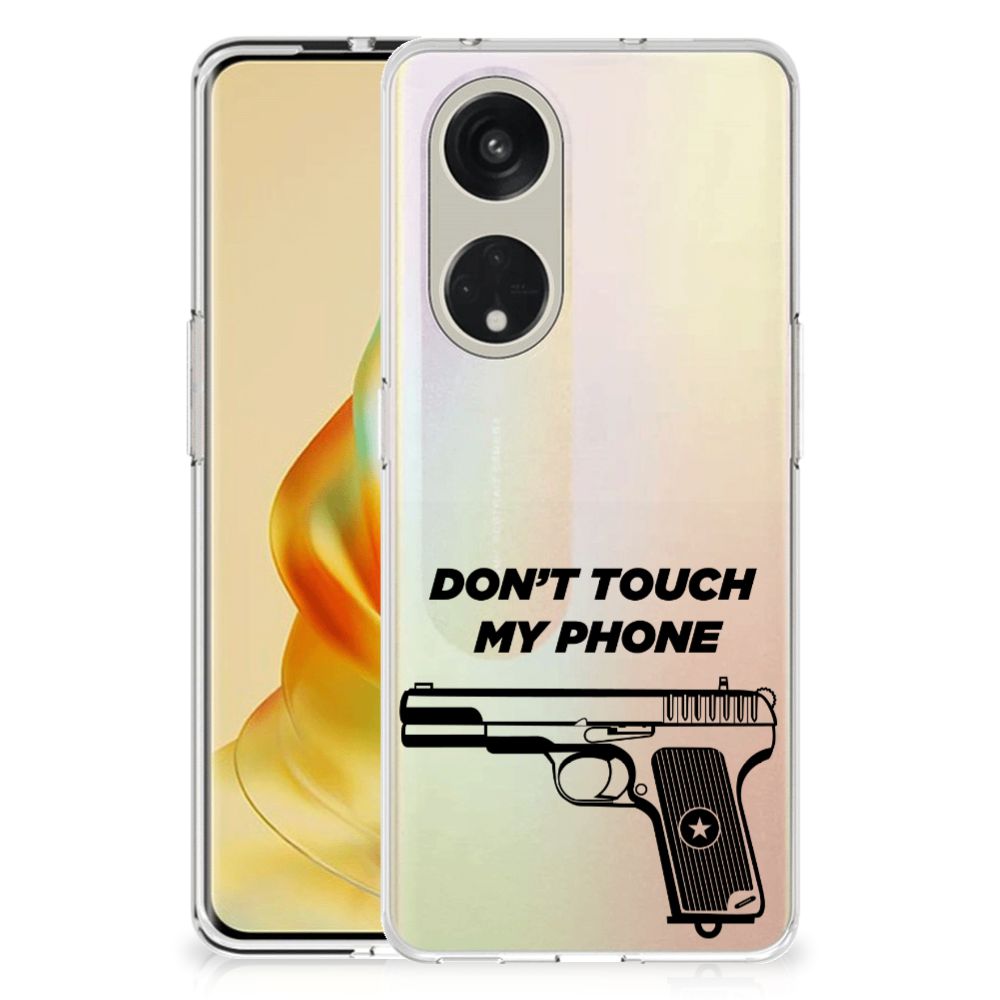 OPPO Reno8 T 5G Silicone-hoesje Pistol DTMP