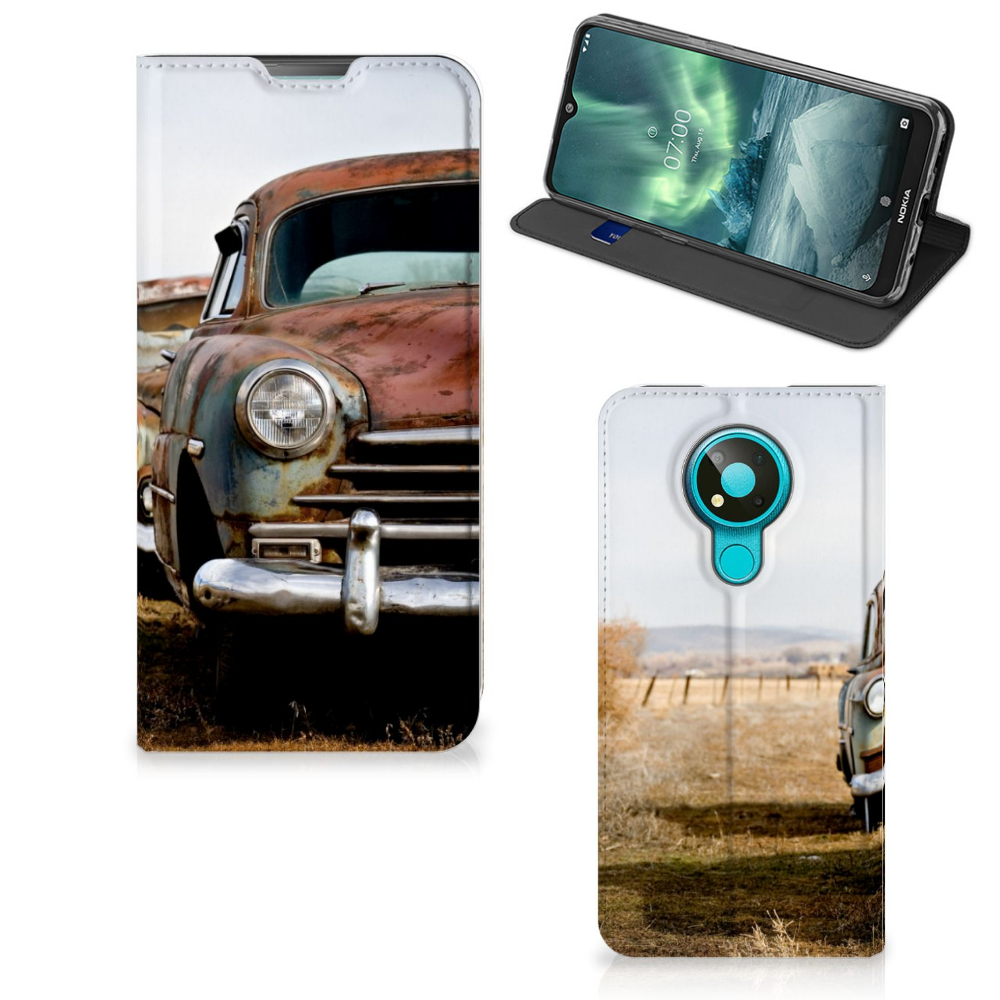Nokia 3.4 Stand Case Vintage Auto - B2C Telecom