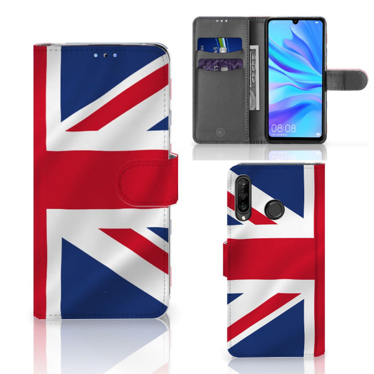 Huawei P30 Lite (2020) Bookstyle Case Groot-Brittannië