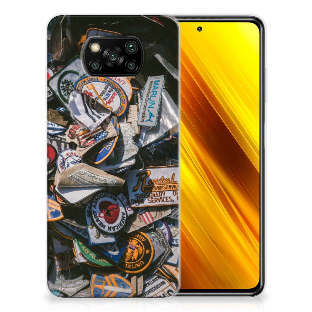 Xiaomi Poco X3 | Poco X3 Pro Siliconen Hoesje met foto Badges B2C Telecom