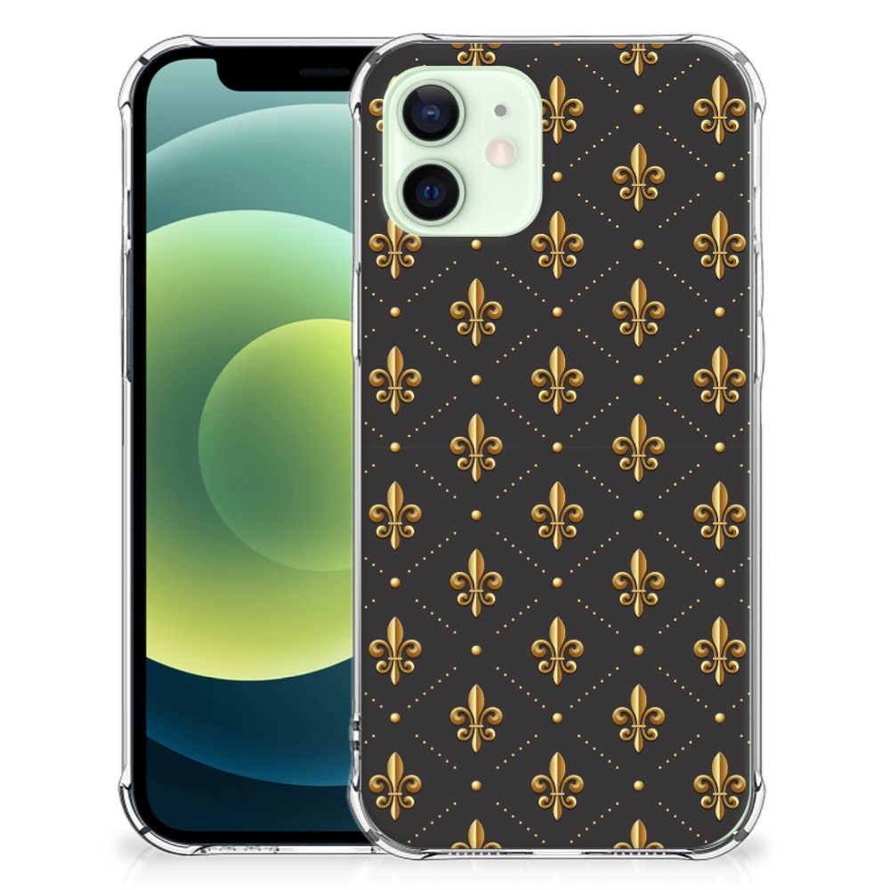 iPhone 12 Mini Doorzichtige Silicone Hoesje Franse Lelie B2C Telecom