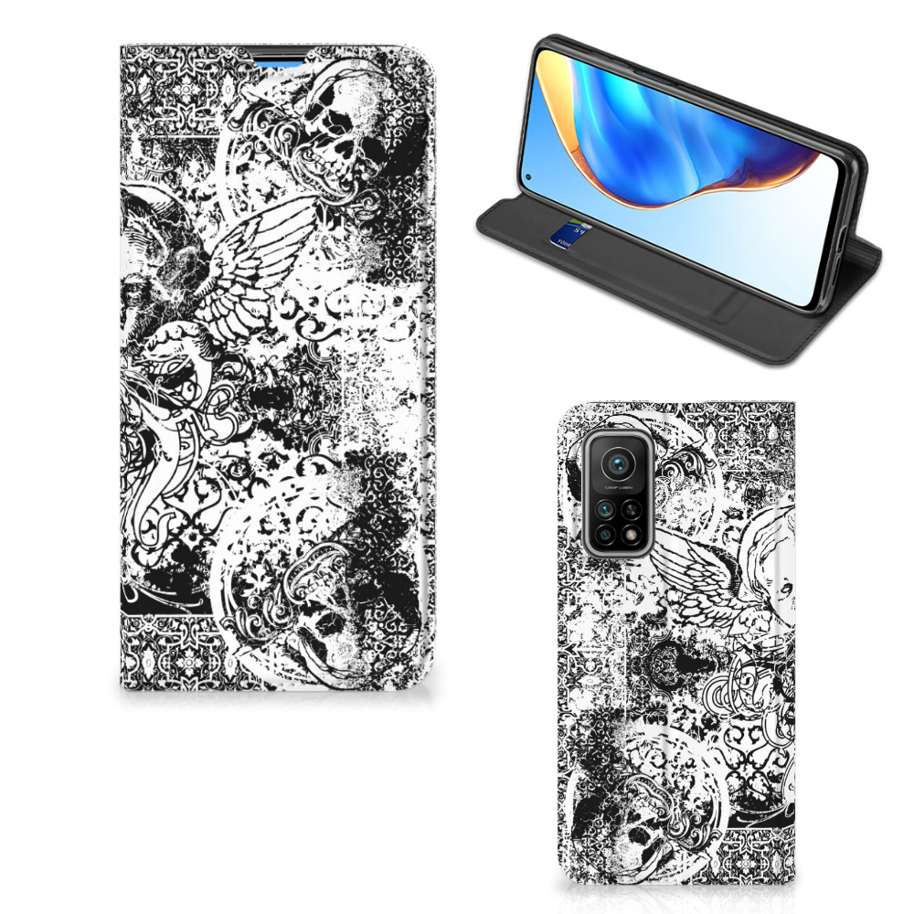 Mobiel BookCase Xiaomi Mi 10T | 10T Pro Skulls Angel - B2C Telecom