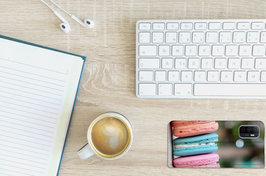 OPPO A53 | A53s Flip Style Cover Macarons - B2C Telecom