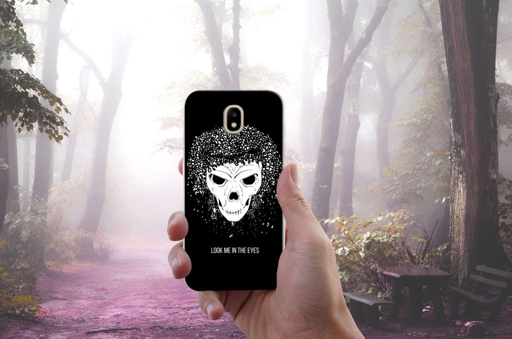 Silicone Back Case Samsung Galaxy J5 2017 Skull Hair