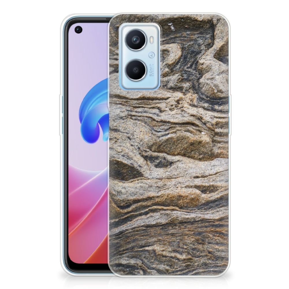 OPPO A96 | OPPO A76 TPU Siliconen Hoesje Steen B2C Telecom