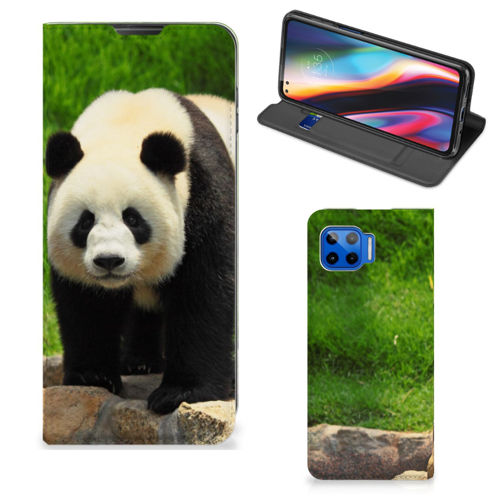 Motorola Moto G 5G Plus Hoesje maken Panda - B2C Telecom